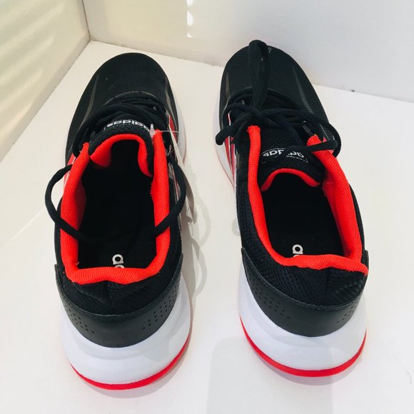 ADIDAS Run Falcon Athletic Running Shoes Sneakers Mens Sz 11.5 Red Black NEW NWT - Picture 8 of 8